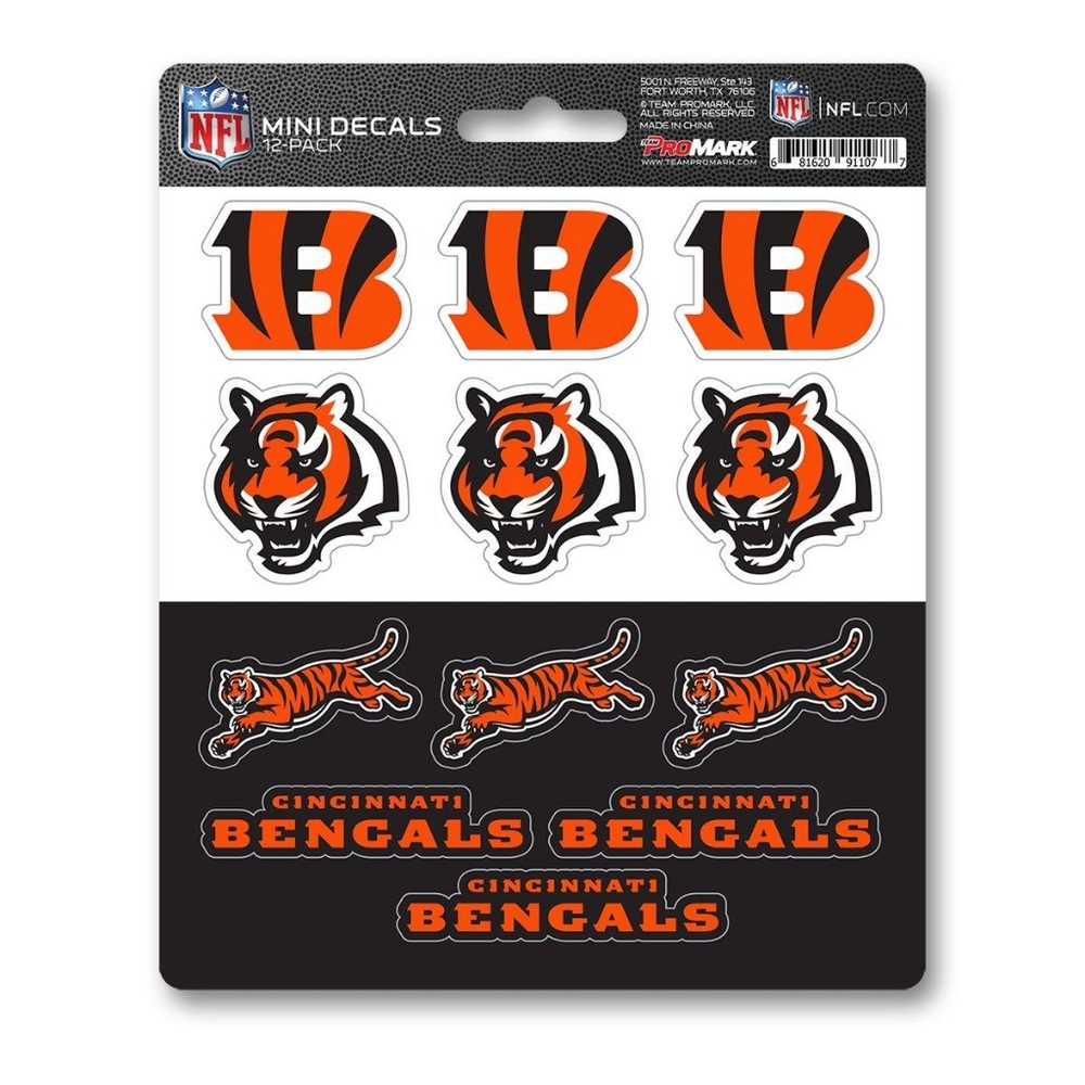 Cincinnati Bengals Mini Decals